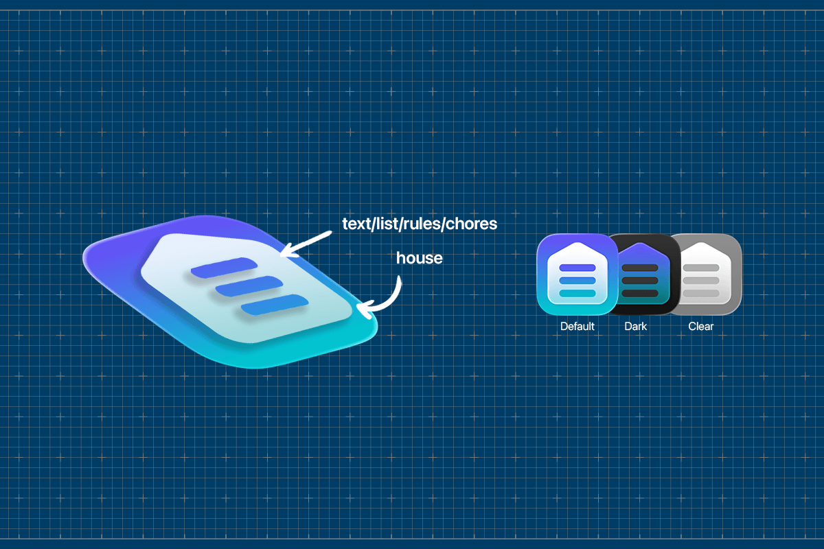 House Rules App Icon Design Blueprint