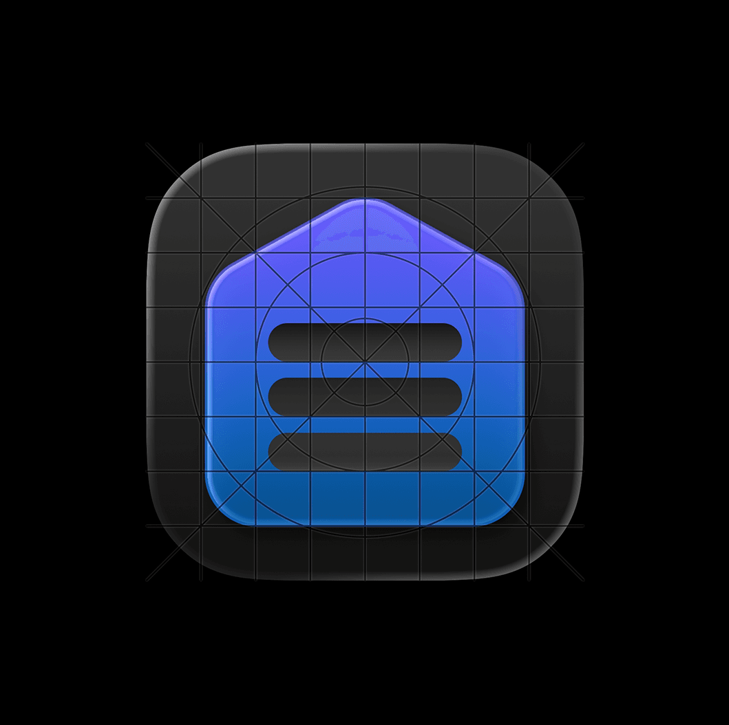 Dotted app icon guidelines (dark)